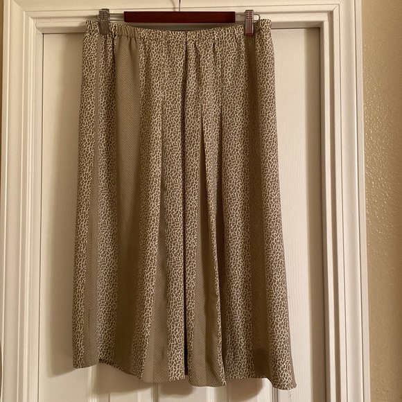 Vintage Lawrence Greer 2 piece Animal Print Pleated Skirt Set 🦒 Giraffe Print - Picture 9 of 12